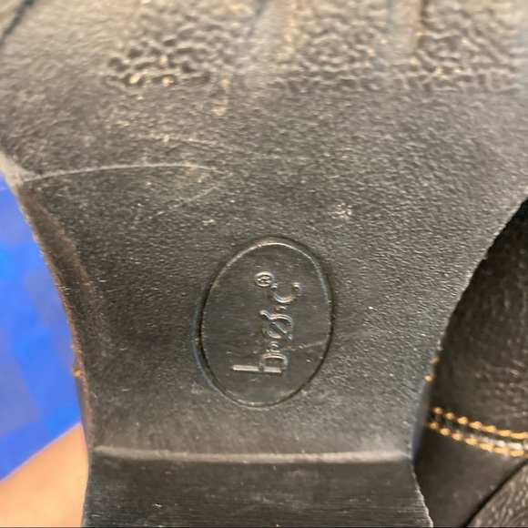 BOC BORN of CONCEPT Sz 6.5 Leather  Western Style Stacked Heel Booties - Picture 3 of 12